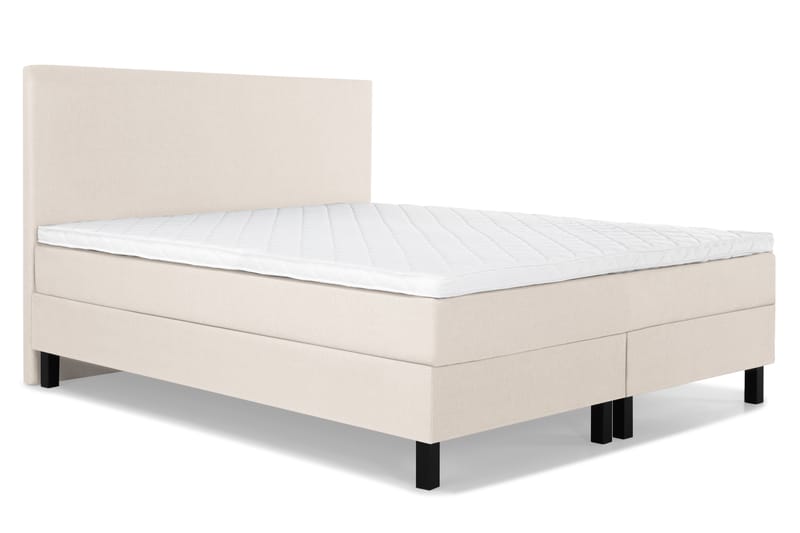 Sänkypaketti Olivia 180x200 Sileä Sängynpääty Beige - Vaahto - Huonekalut - Sänky - Jenkkisängyt