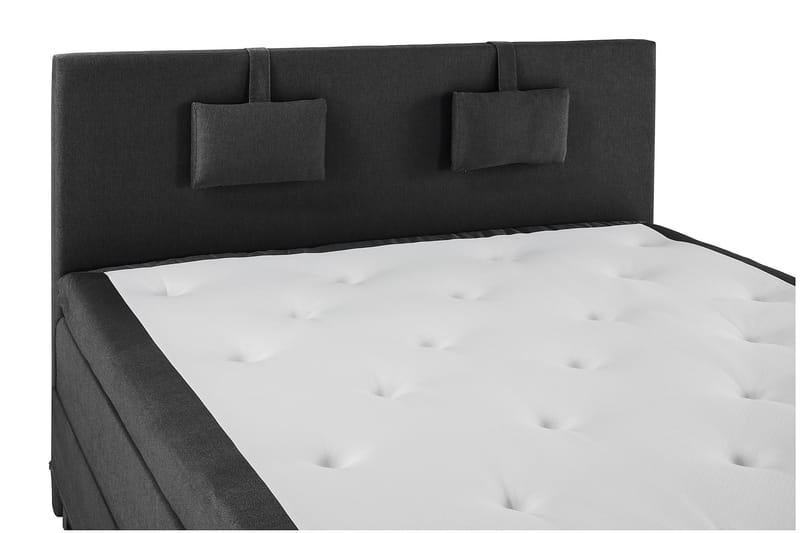 Sänkypaketti Olivia 180x200 Sileä Sängynpääty Musta - Memory Niskatyyny Pieni - Huonekalut - Sänky - Jenkkisängyt