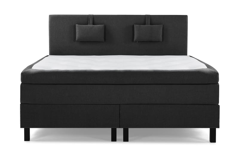 Sänkypaketti Olivia 180x200 Sileä Sängynpääty Musta - Memory Niskatyyny Pieni - Huonekalut - Sänky - Jenkkisängyt