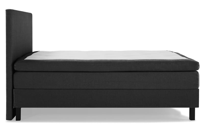 Sänkypaketti Olivia 180x200 Sileä Sängynpääty Musta - Musta/Harmaa - Huonekalut - Sänky - Jenkkisängyt