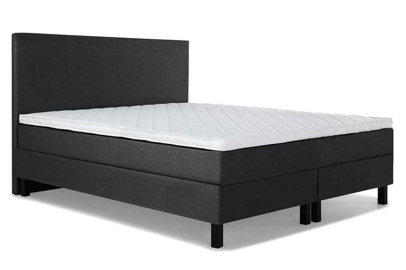 Sänkypaketti Olivia 180x200 Sileä Sängynpääty Musta - Vaahto - Huonekalut - Sänky - Jenkkisängyt