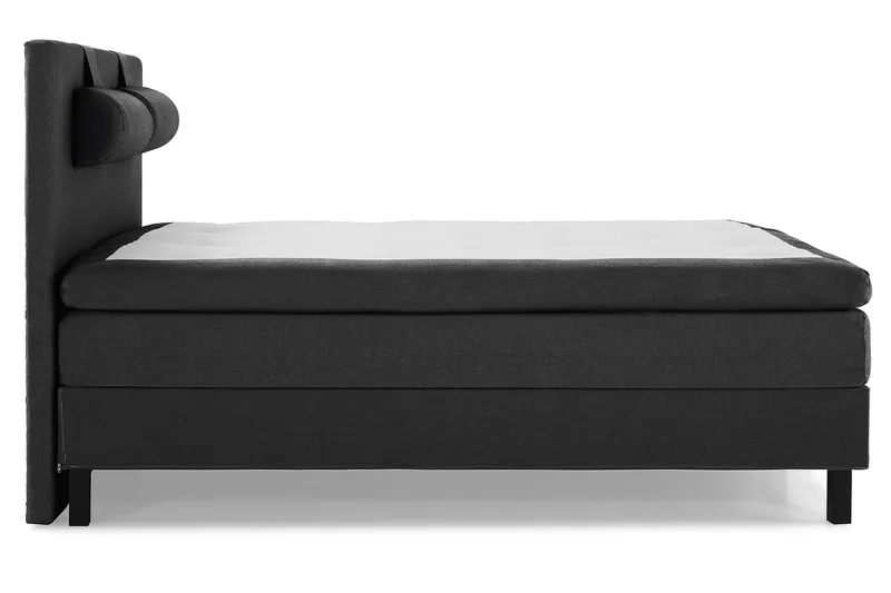 Sänkypaketti Olivia 180x200 Sileä Sängynpääty Musta - Polyeetteri Niskatyyny Suuri - Huonekalut - Sänky - Jenkkisängyt
