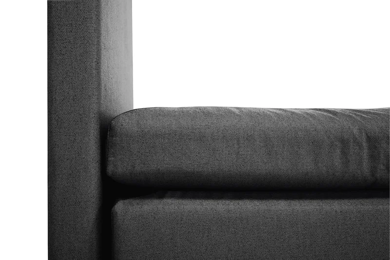 Sänkypaketti Olivia 180x200 Sileä Sängynpääty Musta - Polyeetteri Niskatyyny Suuri - Huonekalut - Sänky - Jenkkisängyt