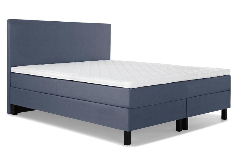 Sänkypaketti Olivia 180x200 Sileä Sängynpääty Tummansininen - Vaahto - Huonekalut - Sänky - Jenkkisängyt