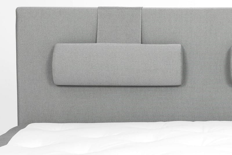 Sänkypaketti Olivia 180x200 Sileä Sängynpääty Vaaleanharmaa - Vaahto Niskatyyny Suuri - Huonekalut - Sänky - Jenkkisängyt