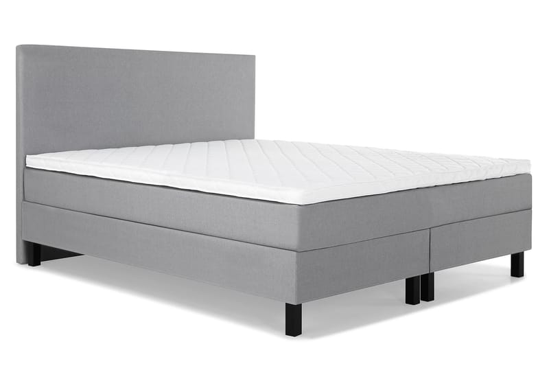 Sänkypaketti Olivia 180x200 Sileä Sängynpääty Vaaleanharmaa - Vaaleanharmaa - Huonekalut - Sänky - Jenkkisängyt