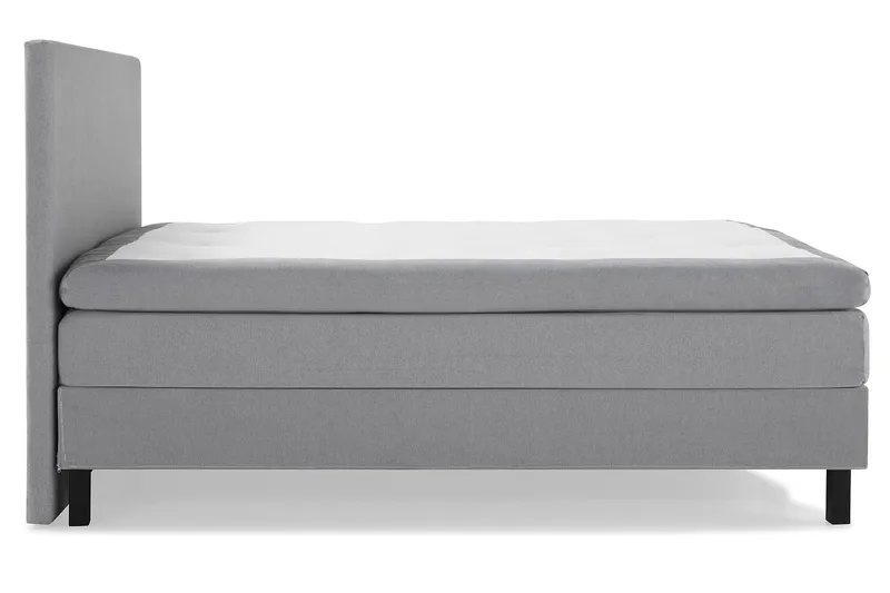 Sänkypaketti Olivia 180x200 Sileä Sängynpääty Vaaleanharmaa - Vaaleanharmaa - Huonekalut - Sänky - Jenkkisängyt