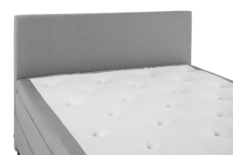 Sänkypaketti Olivia 180x200 Sileä Sängynpääty Vaaleanharmaa - Vaaleanharmaa - Huonekalut - Sänky - Jenkkisängyt
