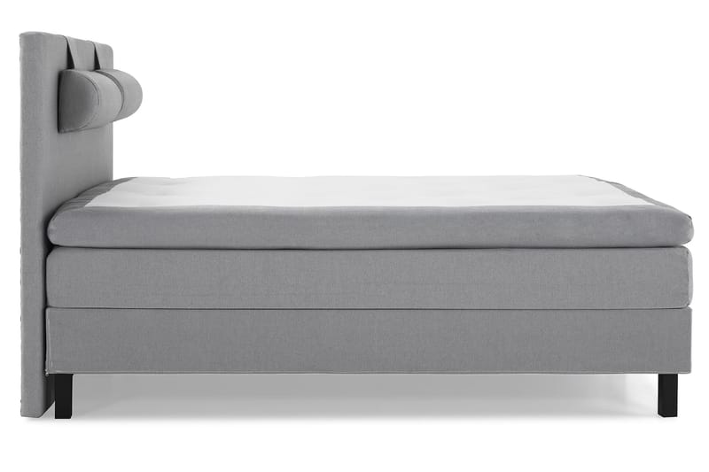 Sänkypaketti Olivia 180x200 Sileä Sängynpääty Vaaleanharmaa - Polyeetteri Niskatyyny Suuri - Huonekalut - Sänky - Jenkkisängyt