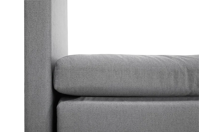 Sänkypaketti Olivia 180x200 Sileä Sängynpääty Vaaleanharmaa - Polyeetteri Niskatyyny Suuri - Huonekalut - Sänky - Jenkkisängyt