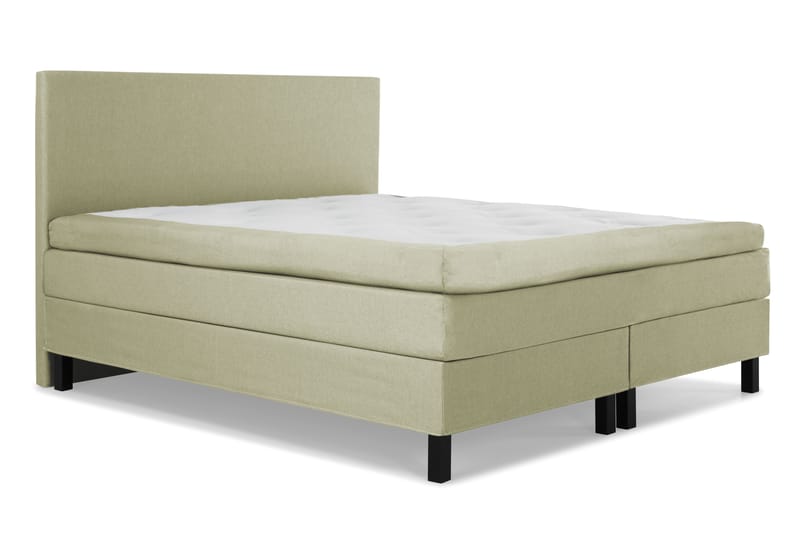 Sänkypaketti Olivia 180x200 Sileä Sängynpääty Vihreä - Polyeetteri - Huonekalut - Sänky - Jenkkisängyt