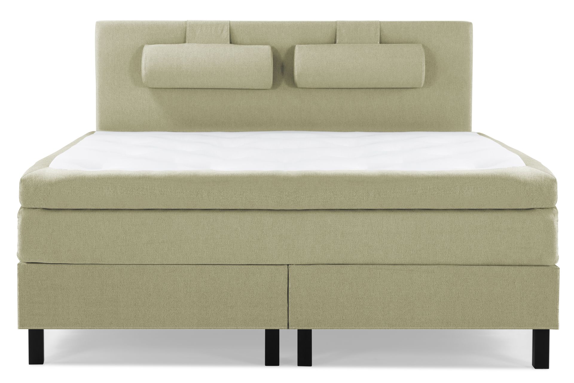 Sänkypaketti Olivia 180x200 Sileä Sängynpääty Vihreä - Polyeetteri Niskatyyny Suuri - Huonekalut - Sänky - Jenkkisängyt