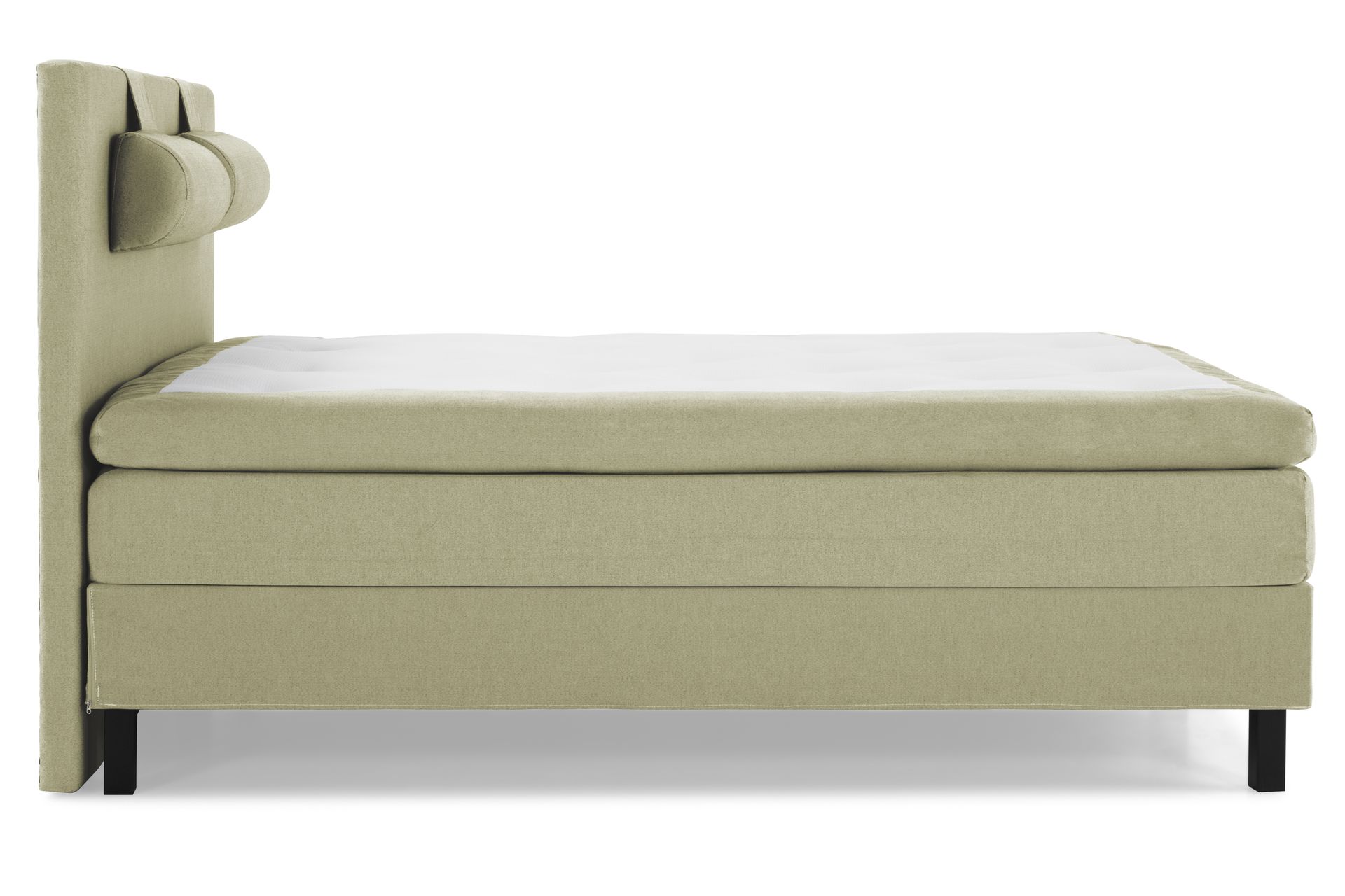 Sänkypaketti Olivia 180x200 Sileä Sängynpääty Vihreä - Polyeetteri Niskatyyny Suuri - Huonekalut - Sänky - Jenkkisängyt
