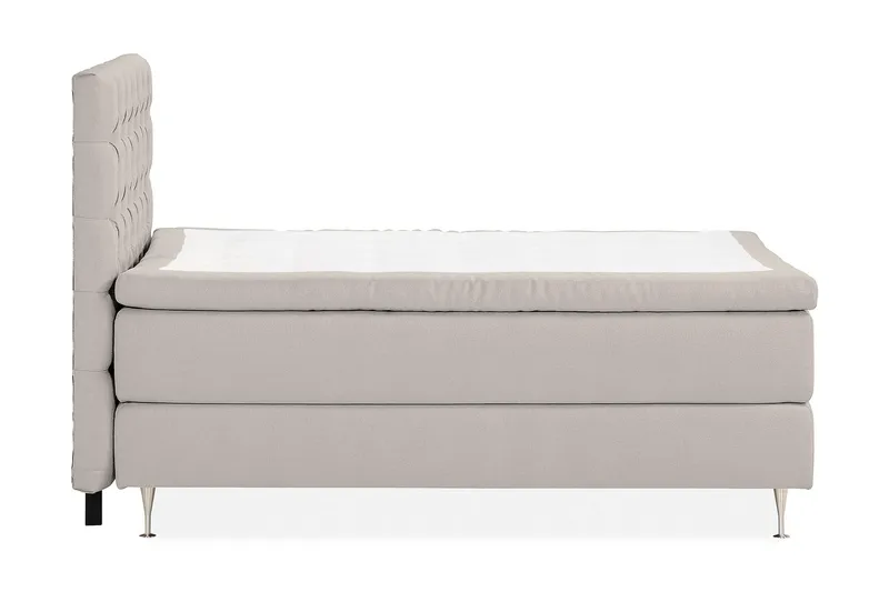 Sänkypaketti Oslo Lyx 120x200 cm Buklee Topattu pääty - Harmaa - Huonekalut - Sänky - Parisänky