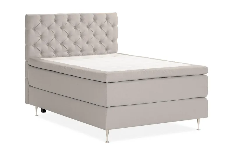 Sänkypaketti Oslo Lyx 120x200 cm Buklee Topattu pääty - Harmaa - Huonekalut - Sänky - Parisänky