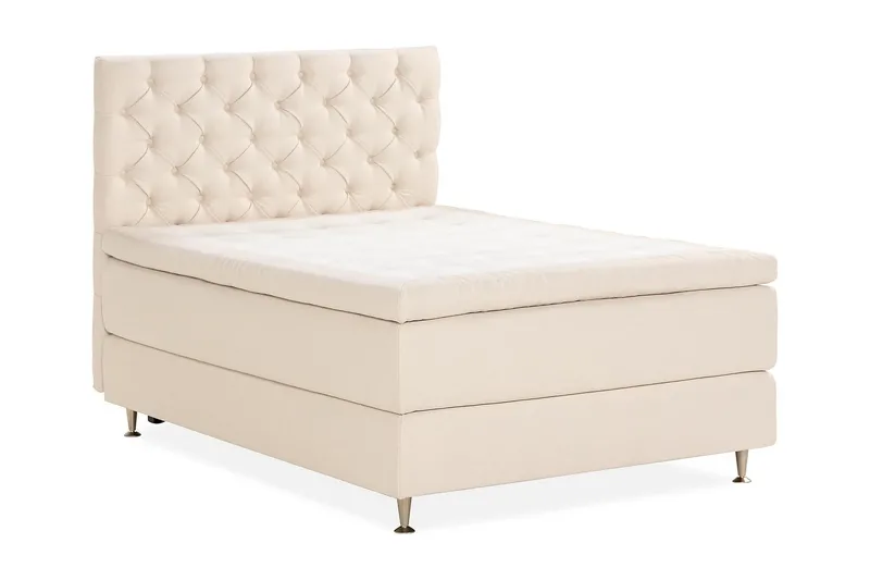 Sänkypaketti Oslo Lyx 120x200 cm Buklee - Vaaleabeige - Huonekalut - Sänky - Jenkkisängyt