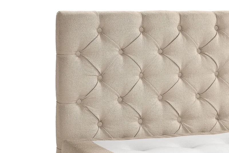 Sänkypaketti Oslo Lyx 140x200 cm Buklee - Beige - Huonekalut - Sänky - Jenkkisängyt