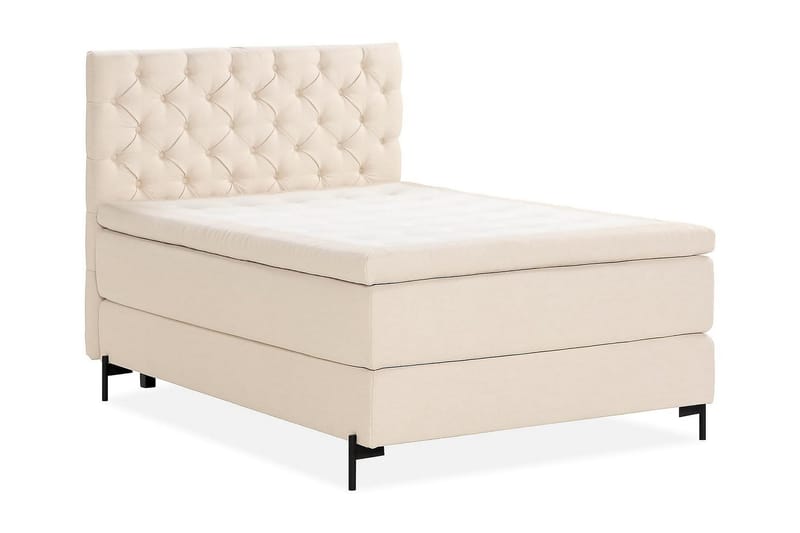 Sänkypaketti Oslo Lyx 140x200 cm Buklee - Vaaleabeige - Huonekalut - Sänky - Jenkkisängyt