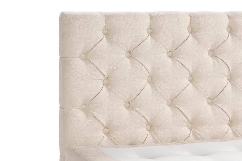 Sänkypaketti Oslo Lyx 160x200 cm Buklee Topattu pääty - Vaaleabeige - Huonekalut - Sänky - Jenkkisängyt