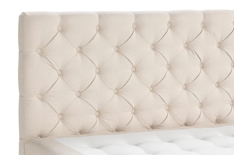 Sänkypaketti Oslo Lyx 160x200 cm Buklee - Vaaleabeige - Huonekalut - Sänky - Jenkkisängyt