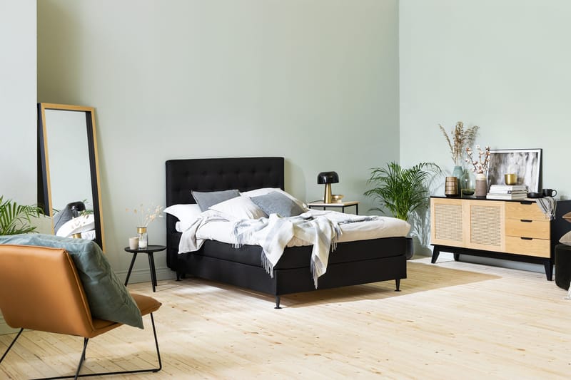 Sänkypaketti Rebeca 120x200 cm - Musta - Huonekalut - Sänky - Jenkkisängyt