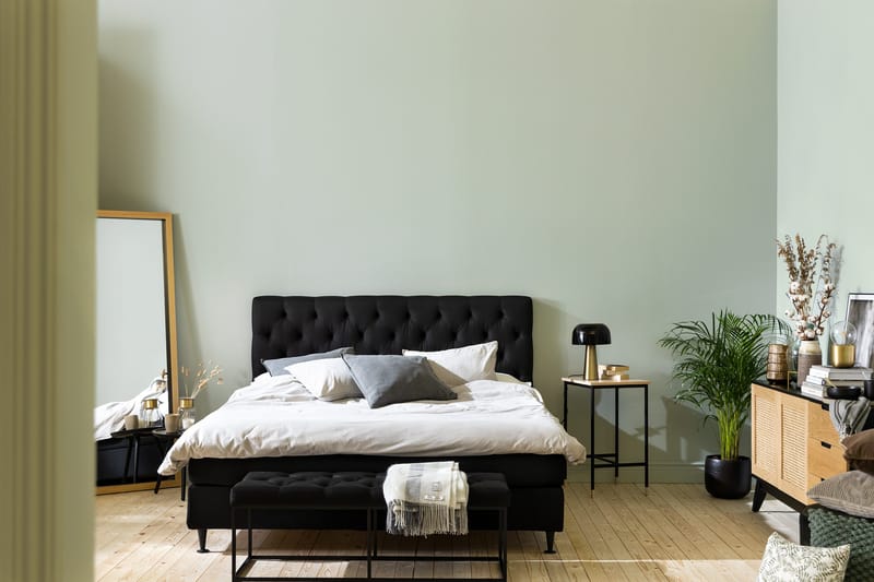 Sänkypaketti Rebeca 160x200 cm - Musta - Huonekalut - Sänky - Jenkkisängyt