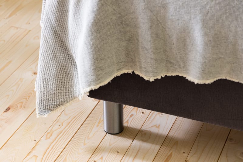 Sänkypaketti Rebeca 180x200 cm Ruudullinen pääty - Ruskea/Sametti - Huonekalut - Sänky - Jenkkisängyt