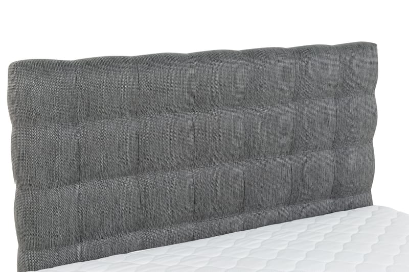 Sänkypaketti Romance Lyx 120x200 Keinonahka/kangas - Musta/Vaaleanharmaa - Huonekalut - Sänky - Jenkkisängyt