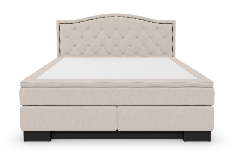 Sänkypaketti Romance Lyx 160x210 Cesaro Pääty Topattu - Beige - Huonekalut - Sänky - Jenkkisängyt