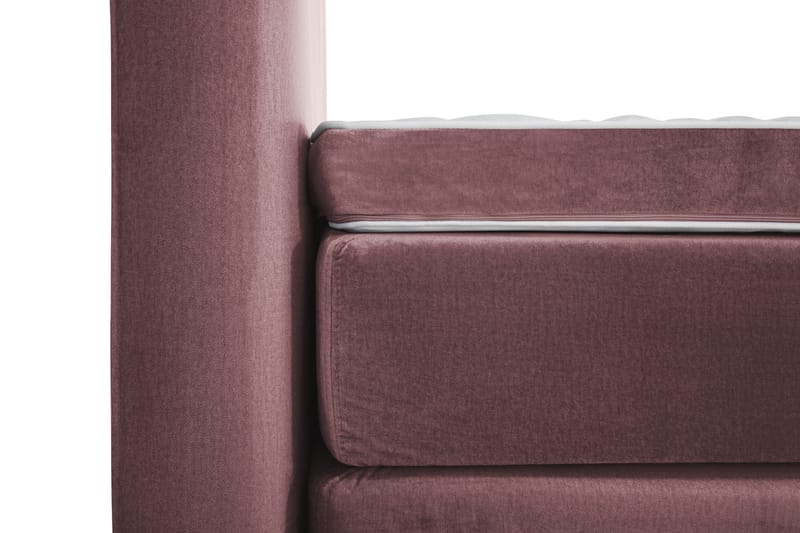 Sänkypaketti Torsö 160x200 - Roosa Sametti/Korkea Rosé - Huonekalut - Sänky - Jenkkisängyt