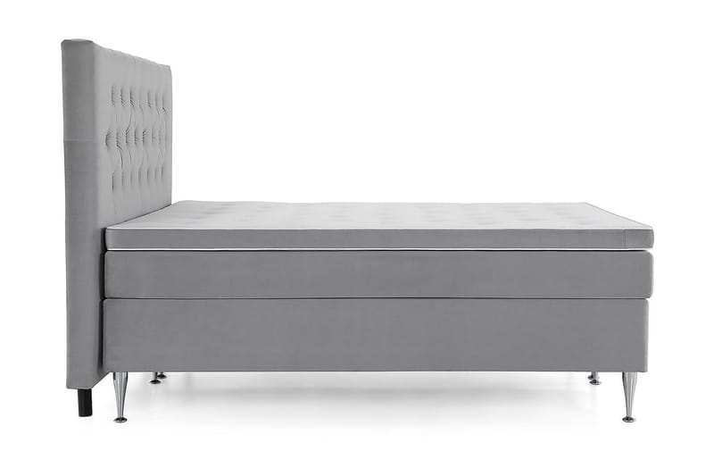 Sänkypaketti Torsö 160x200 - V.harm Sametti/Korkea Hopea - Huonekalut - Sänky - Parisänky