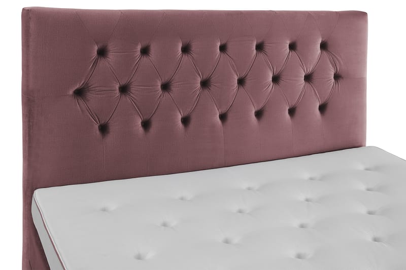 Sänkypaketti Torsö 180x200 - Roosa Sametti/Korkea Rosé - Huonekalut - Sänky - Jenkkisängyt