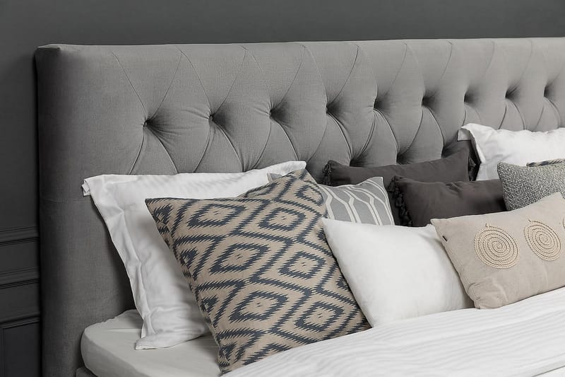 Sänkypaketti Torsö 180x200 - V.harm Sametti/Korkea Hopea - Huonekalut - Sänky - Parisänky