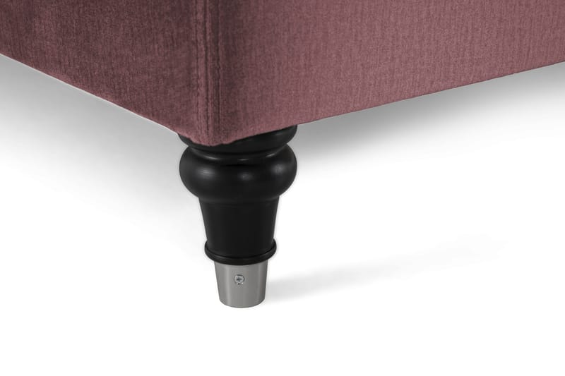 Sänkypaketti Torsö 210x210 - Roosa Sametti/Sorvattu - Huonekalut - Sänky - Jenkkisängyt