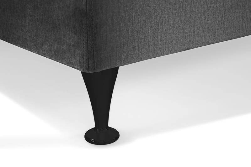 Sänkypaketti Torsö 210x210 - T.harm Sametti/Matala musta - Huonekalut - Sänky - Jenkkisängyt