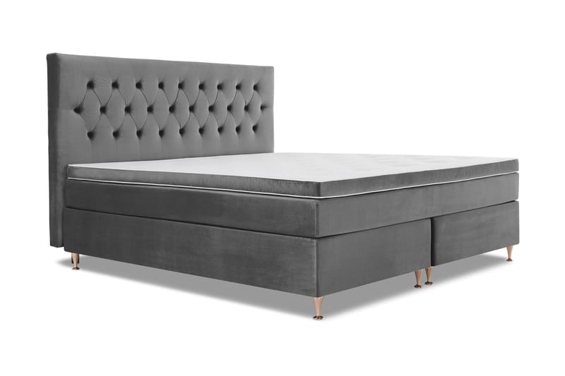 Sänkypaketti Torsö 210x210 - T.harm Sametti/Matala Rosé - Huonekalut - Sänky - Parisänky