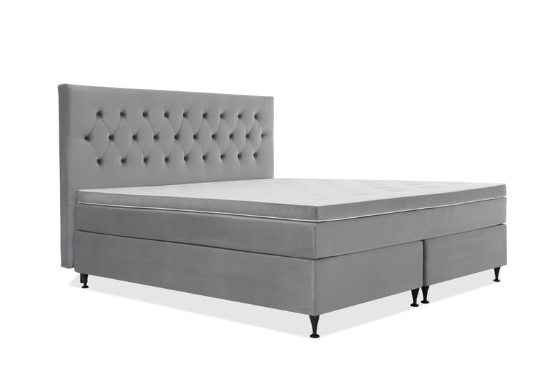 Sänkypaketti Torsö 210x210 - V.harm Sametti/Matala musta - Huonekalut - Sänky - Parisänky