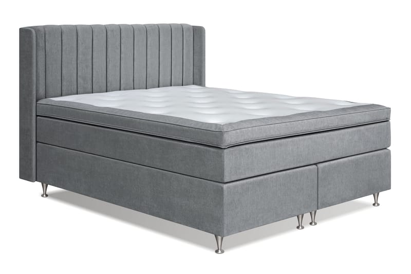 Sänkypaketti Paraiso 160x200 cm Kiinteä - Harmaa - Huonekalut - Sänky - Jenkkisängyt