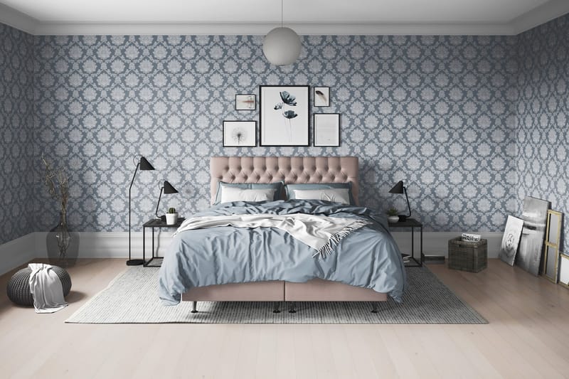 Sänkypaketti Paraiso 160x200 cm Kiinteä - Vanharoosa - Huonekalut - Sänky - Sänkypaketti
