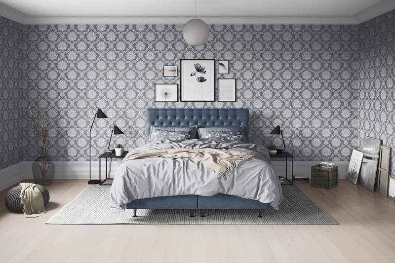 Sänkypaketti Paraiso 180x200 cm Kiinteä - Tummansininen - Huonekalut - Sänky - Jenkkisängyt