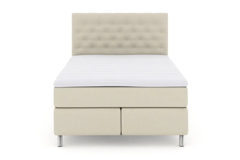 Jenkkisänky Choice No 3 160x200 Kova/Medium - Beige/Metalli - Huonekalut - Sänky - Jenkkisängyt