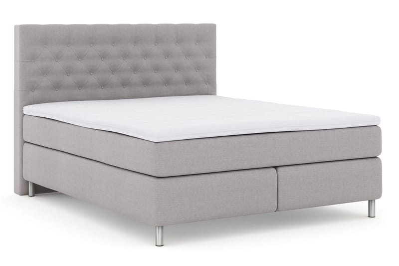 Jenkkisänky Choice No 3 180x200 Kova - Vaaleanharmaa/Metalli - Huonekalut - Sänky - Jenkkisängyt