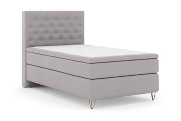 Jenkkisänky Choice No 4 120x200 Medium - Vaaleanharmaa/Metalli V-malli - Huonekalut - Sänky - Yhden hengen sängyt