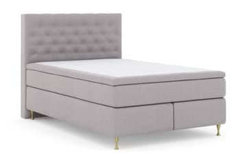 Jenkkisänky Choice No 4 140x200 Kova - Vaaleanharmaa/Kulta - Huonekalut - Sänky - Jenkkisängyt