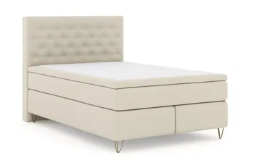 Jenkkisänky Choice No 5 140x200 Kova/Medium Lateksi - Beige/Metalli V-malli - Huonekalut - Sänky - Jenkkisängyt