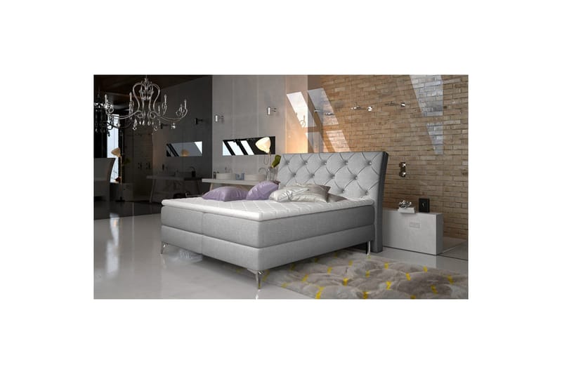 Jenkkisänky Eltap Adel - 140x200 cm, Sawana 21, Harmaa - Huonekalut - Sänky - Sängyt säilytystilalla