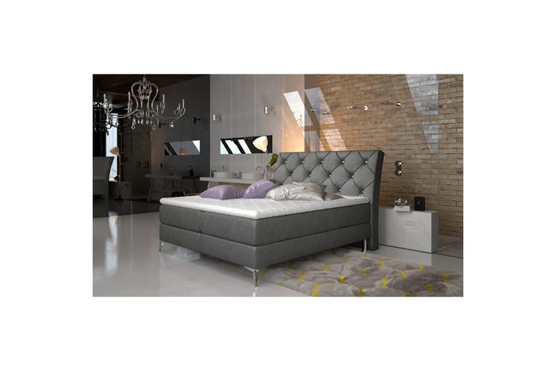 Jenkkisänky Eltap Adel - 180x200 cm, Dora 96, Musta - Huonekalut - Sänky - Sängyt säilytystilalla