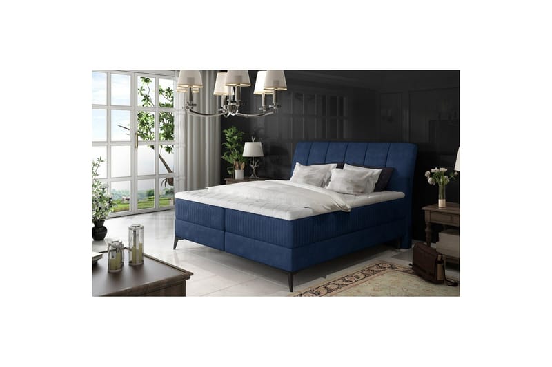 Jenkkisänky Eltap Aderito - 140x200 cm, Kronos 09, Kronos 09 Pasy 2, Tummansininen - Huonekalut - Sänky - Jenkkisängyt