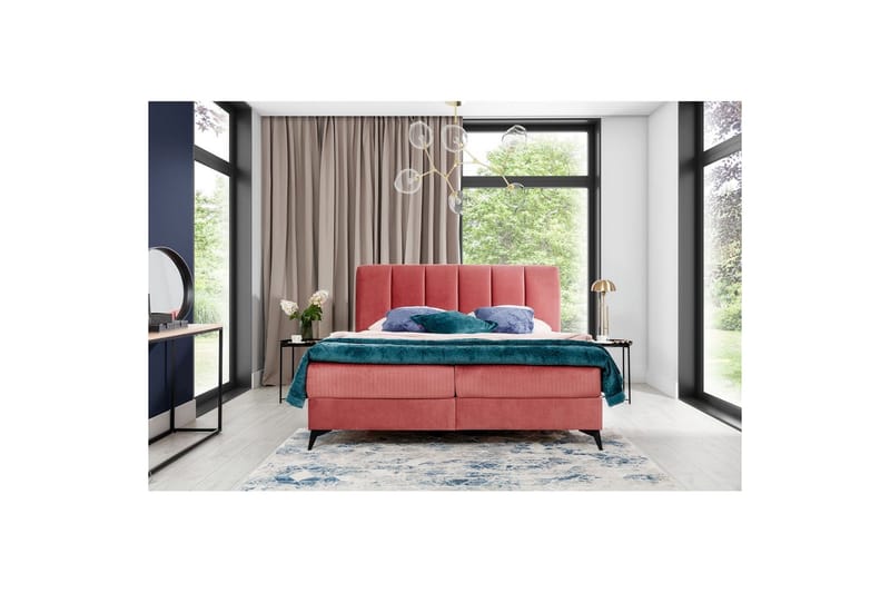 Jenkkisänky Eltap Aderito - 140x200 cm, Kronos 29, Kronos 29 Pasy 2, Vaaleanpunainen - Huonekalut - Sänky - Jenkkisängyt