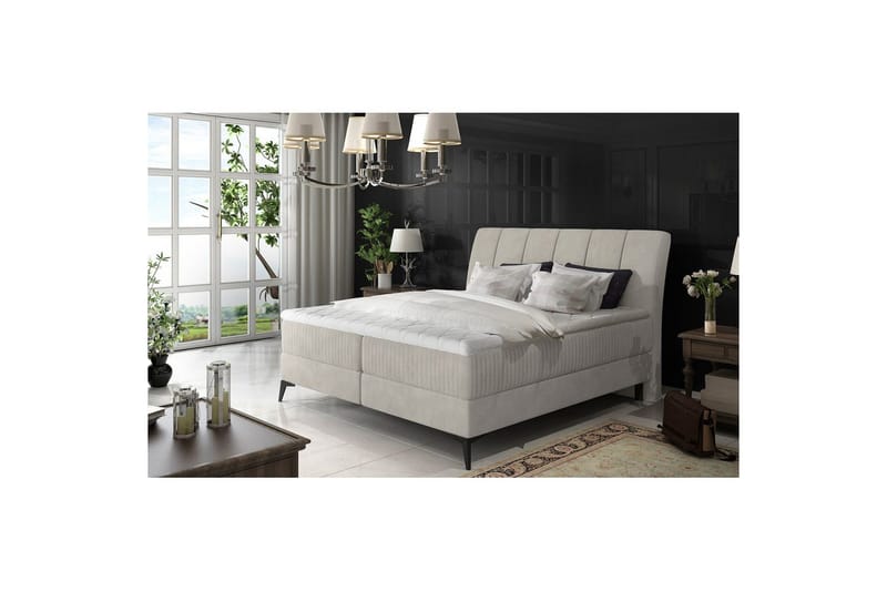 Jenkkisänky Eltap Aderito - 160x200 cm, Soro 83, Valkoinen - Huonekalut - Sänky - Sängyt säilytystilalla